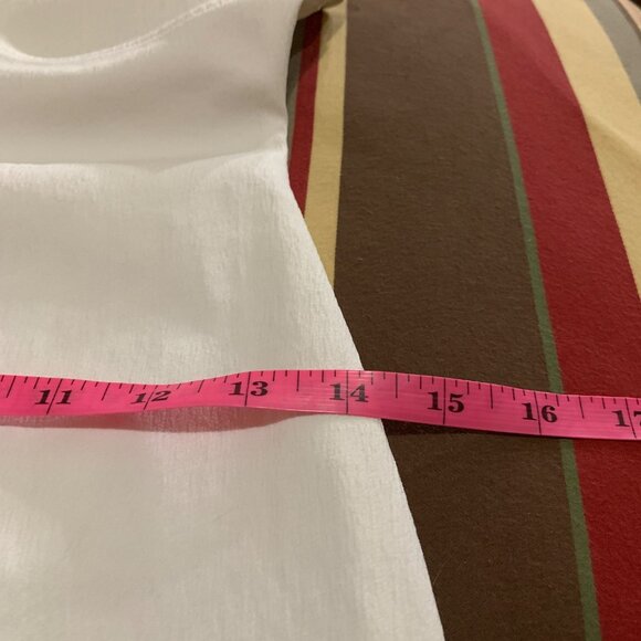 ZARA Women's Dress White Sleeveless Midi Bodycon Square Neckline Stretch S Y2K - Picture 14 of 16